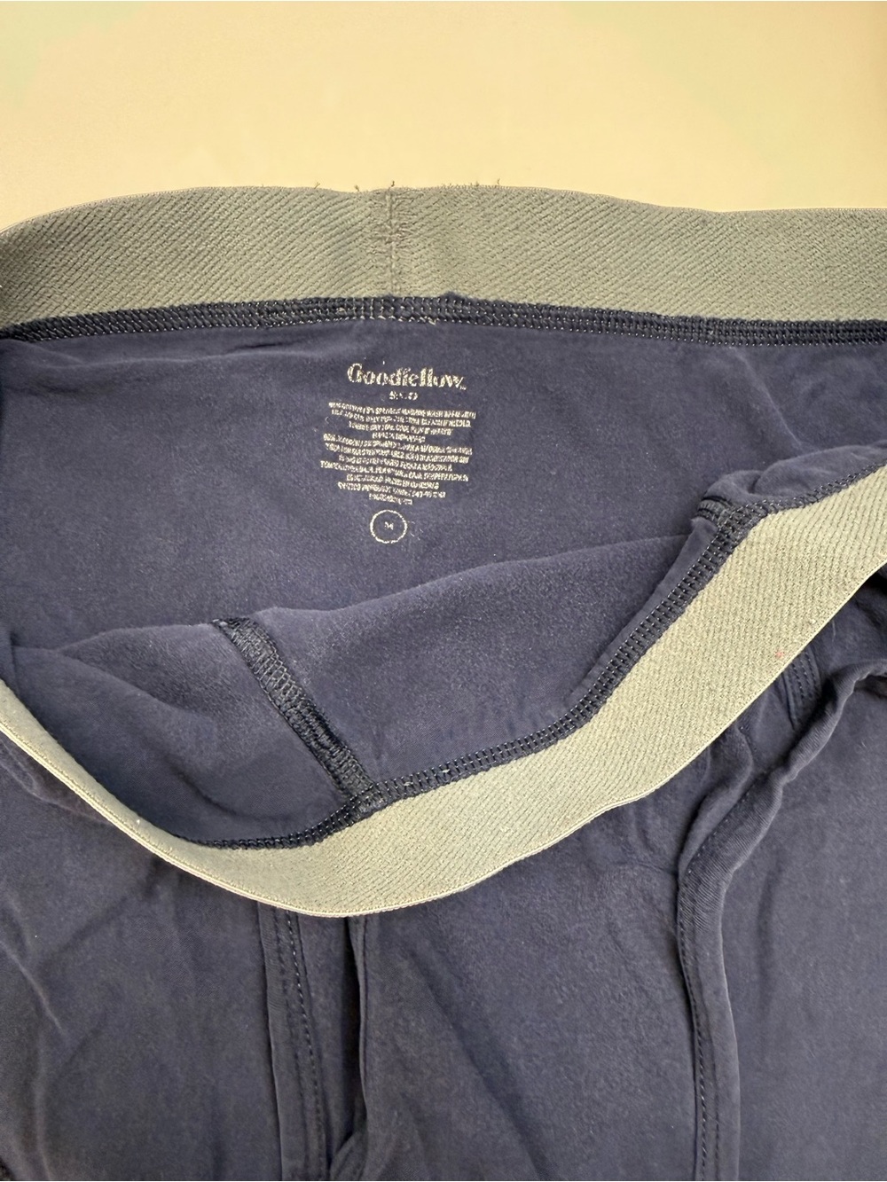 Goodfellow & Co Navy Briefs with Light Gray Waistband - Picture 2 of 2